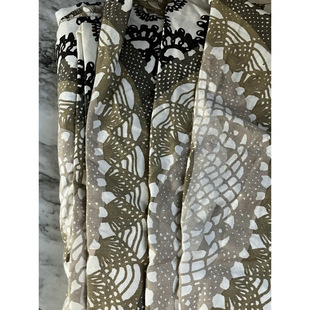 Ikea Lyckoax Duvet Cover Queen Cream Cream Beige Black Mandalas Medallions